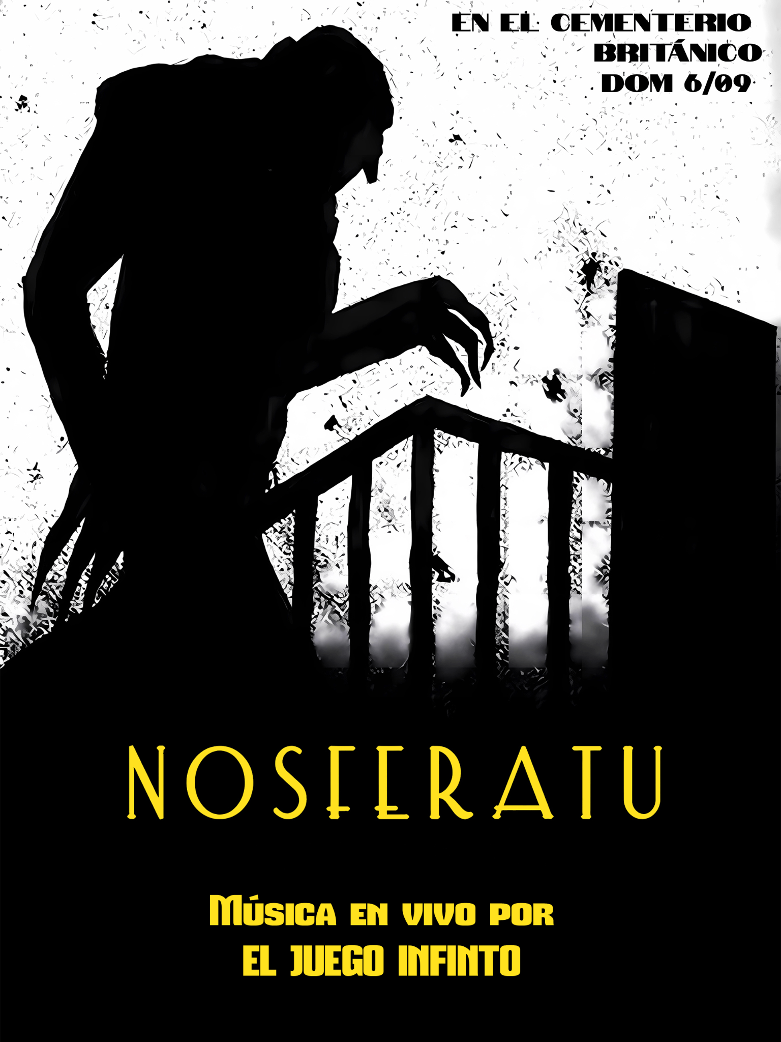 Flyer de Nosferatu en el Cementerio Británico